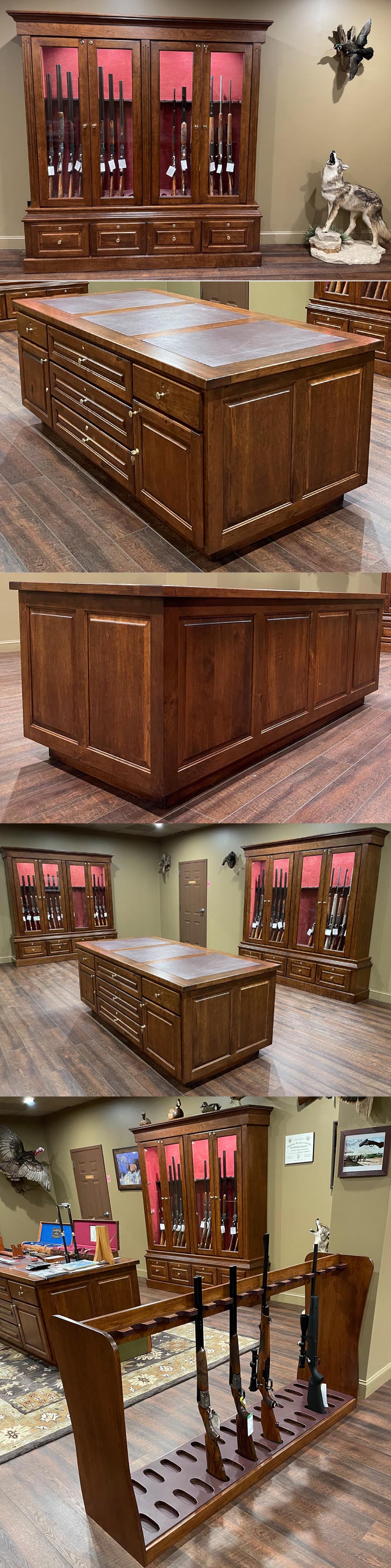amish woodworking dickson gun cabinet group image