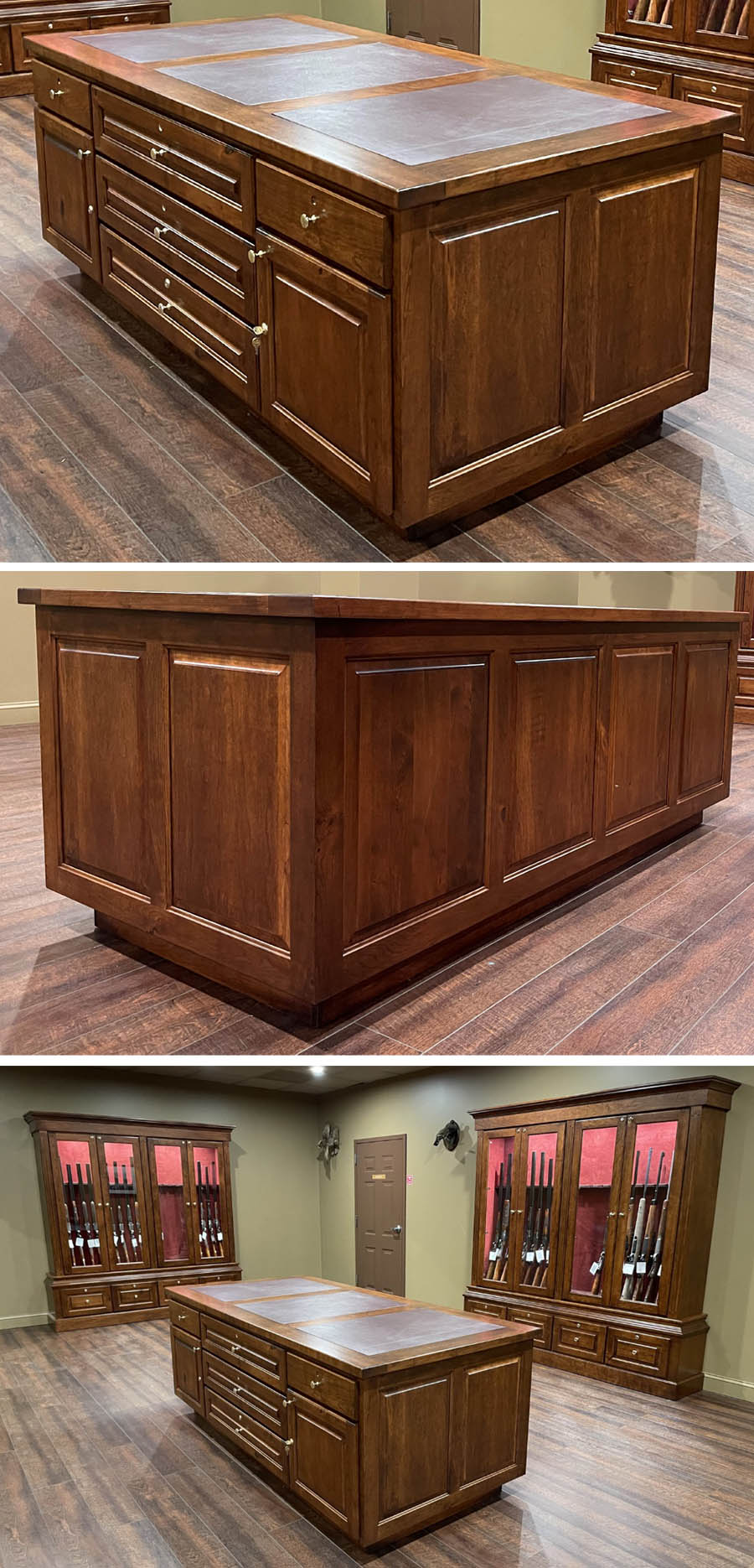 amish woodworking dickson gun cabinet image