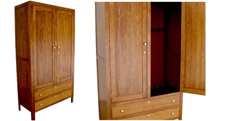 amish woodworking custom gun cabinet image