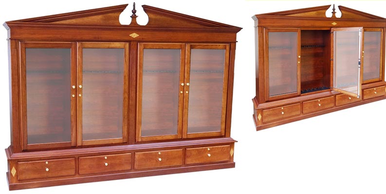 amish woodworking custom gun cabinet image