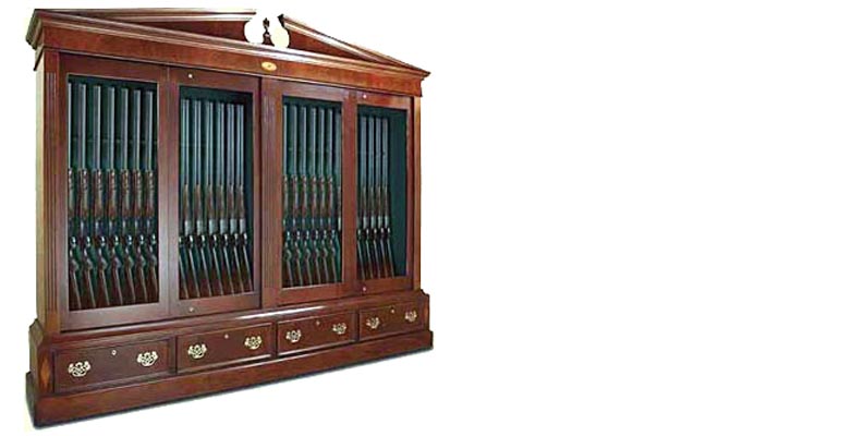 amish woodworking custom gun cabinet image