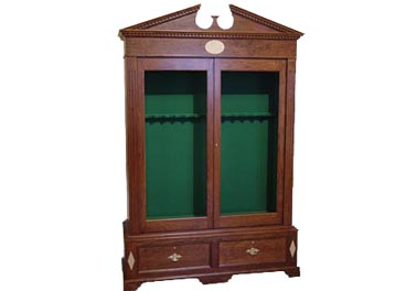 amish woodworking custom gun cabinet image