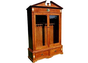 amish woodworking custom gun cabinet image