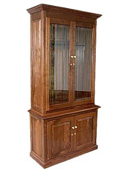 amish woodworking custom gun cabinet image