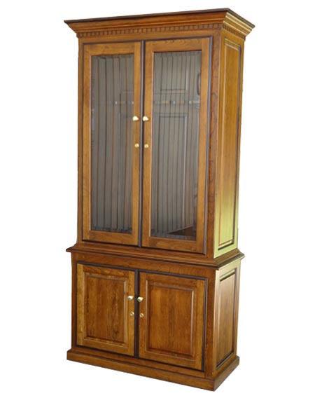 amish woodworking custom gun cabinet image