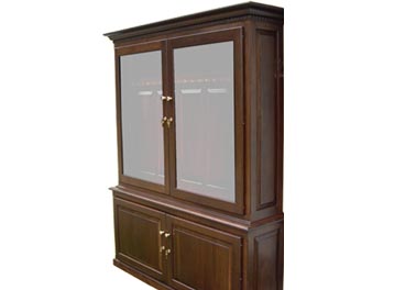 amish woodworking custom gun cabinet image