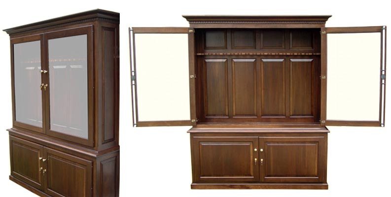 amish woodworking custom gun cabinet image