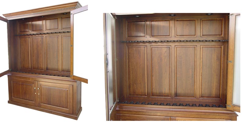 amish woodworking custom gun cabinet image