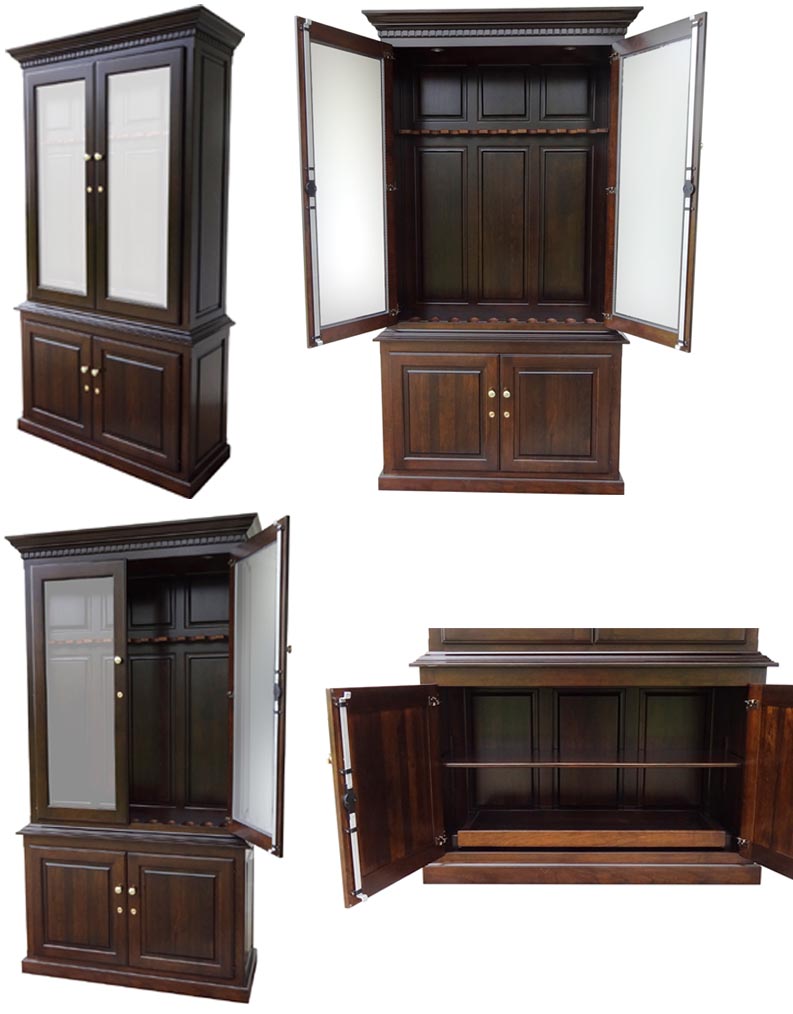 amish woodworking custom gun cabinet image