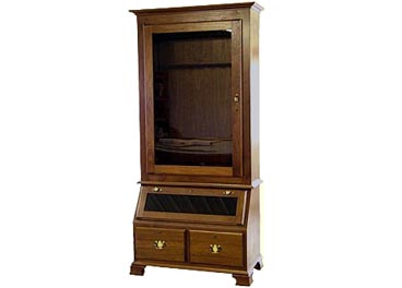 amish woodworking custom gun cabinet image