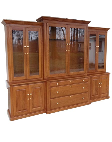 amish woodworking custom gun cabinet image