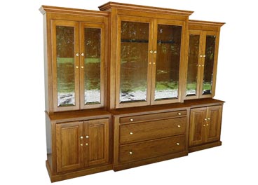 amish woodworking custom gun cabinet image