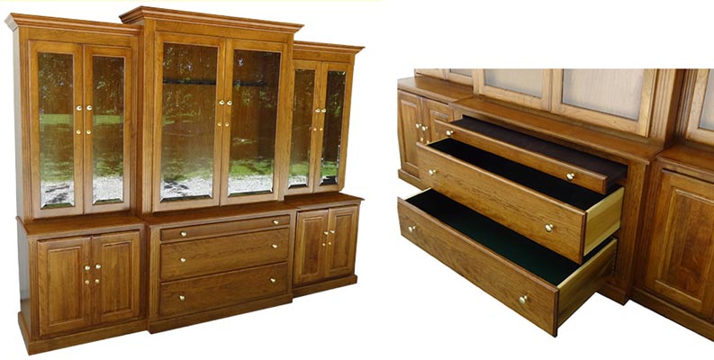 amish woodworking custom gun cabinet image