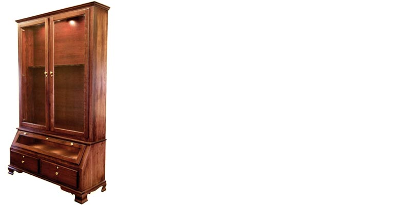 amish woodworking custom gun cabinet image