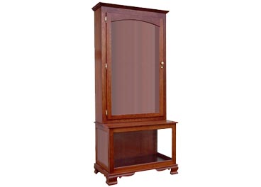 amish woodworking custom gun cabinet image