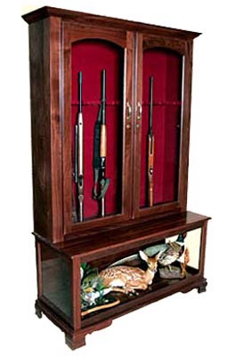 amish woodworking custom gun cabinet image