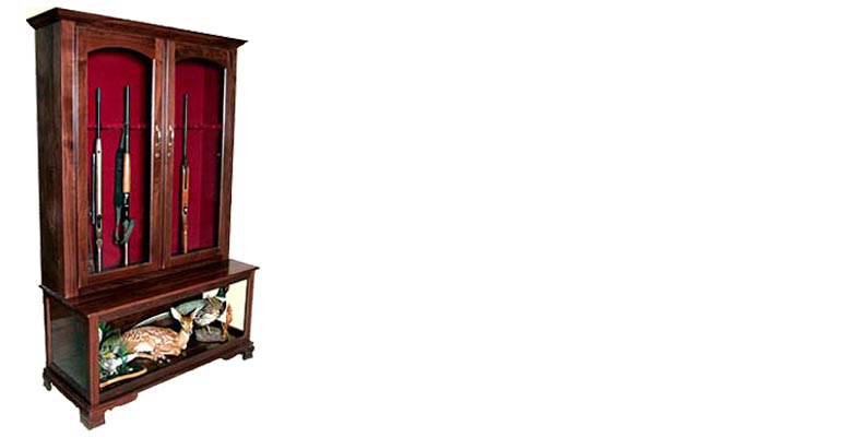 amish woodworking custom gun cabinet image