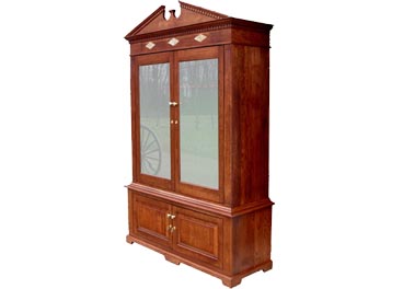 amish woodworking custom gun cabinet image