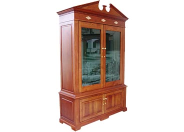 amish woodworking custom gun cabinet image