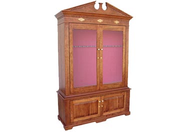 amish woodworking custom gun cabinet image