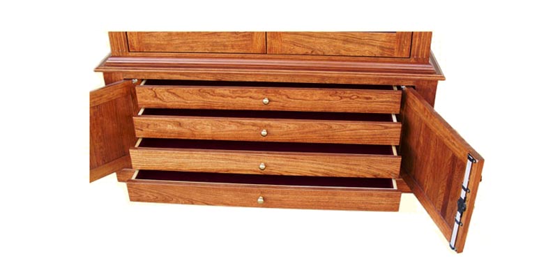 amish woodworking custom gun cabinet image
