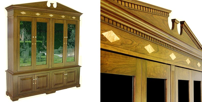 amish woodworking custom gun cabinet image