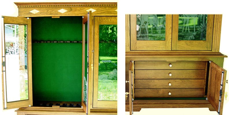 amish woodworking custom gun cabinet image