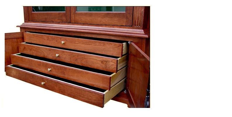 amish woodworking custom gun cabinet image