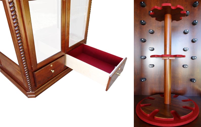 amish woodworking custom gun cabinet image