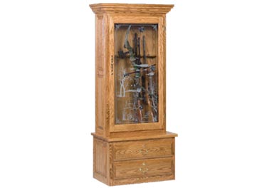 amish woodworking custom gun cabinet image