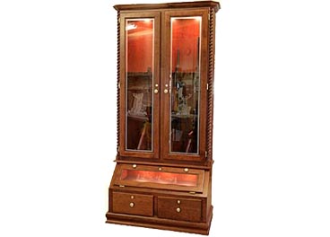 amish woodworking custom gun cabinet image