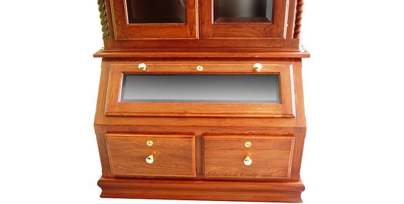 amish woodworking custom gun cabinet image