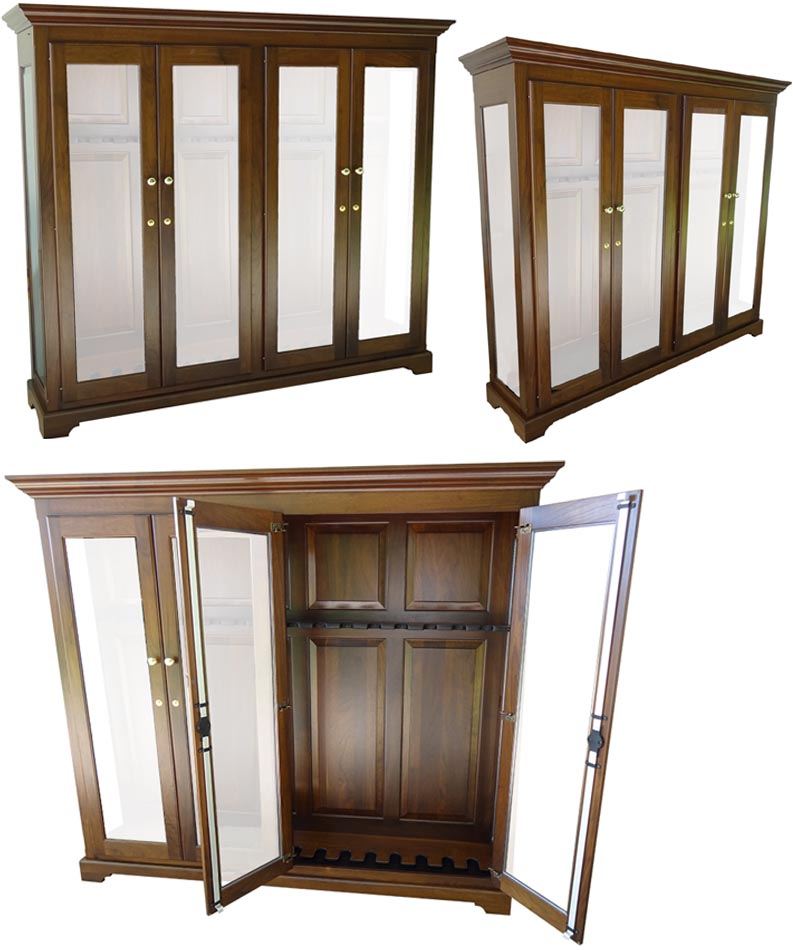 amish woodworking custom gun cabinet image
