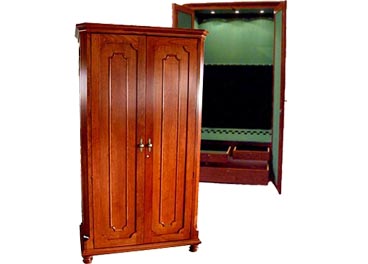 amish woodworking custom gun cabinet image