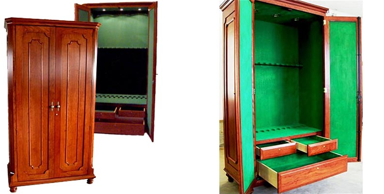 amish woodworking custom gun cabinet image