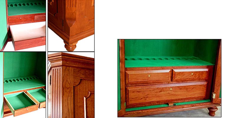 amish woodworking custom gun cabinet image