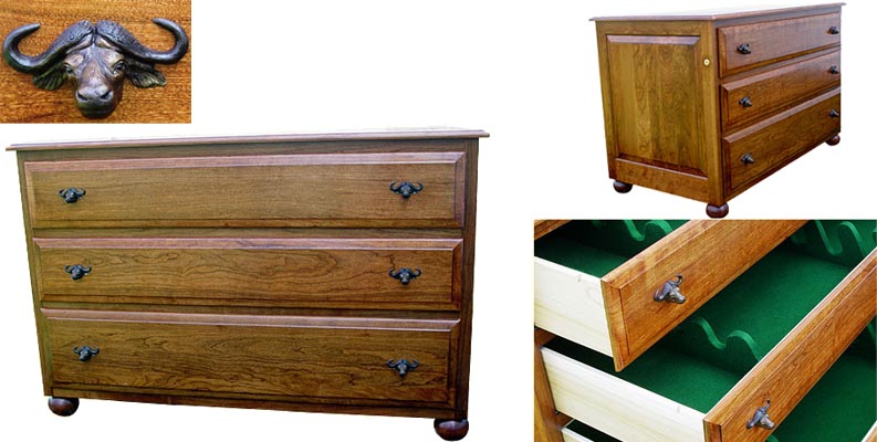 amish woodworking custom gun cabinet image