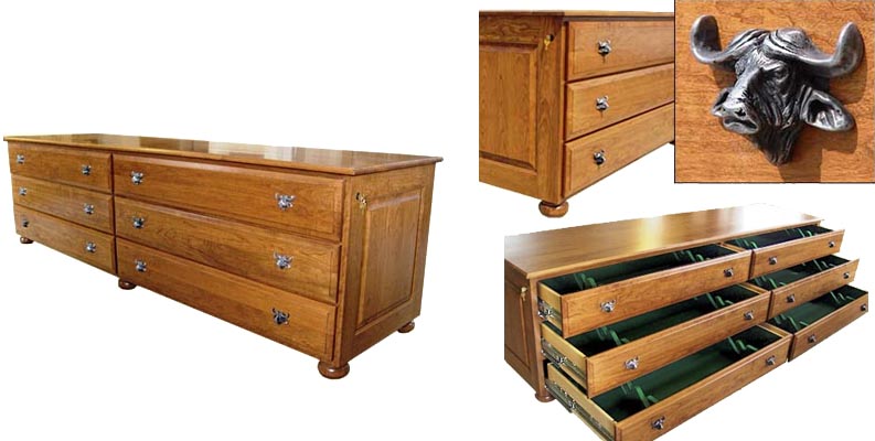 amish woodworking custom gun cabinet image