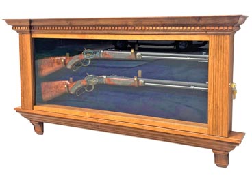 amish woodworking custom gun cabinet image