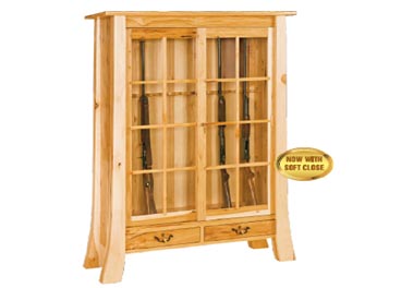 amish woodworking custom gun cabinet image