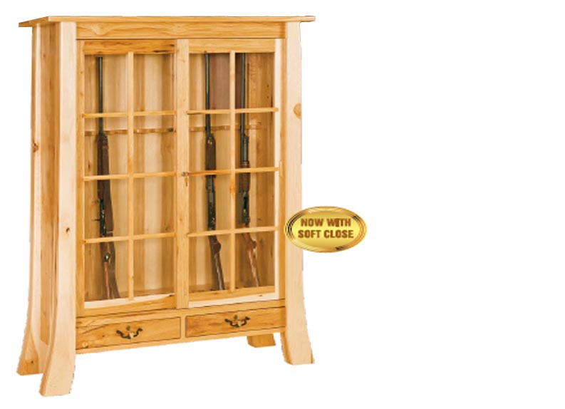 amish woodworking custom gun cabinet image