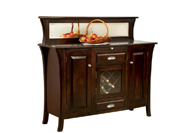 amish woodworking custom wine cabinet image