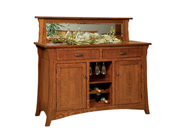 amish woodworking custom wine cabinet image