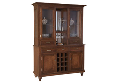 amish woodworking custom wine cabinet image