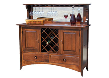 amish woodworking custom wine cabinet image