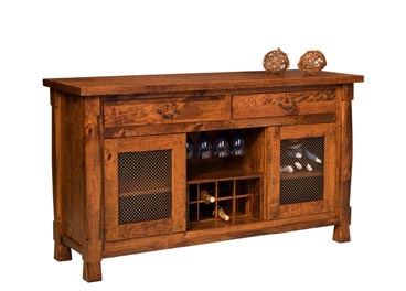 amish woodworking custom wine cabinet image