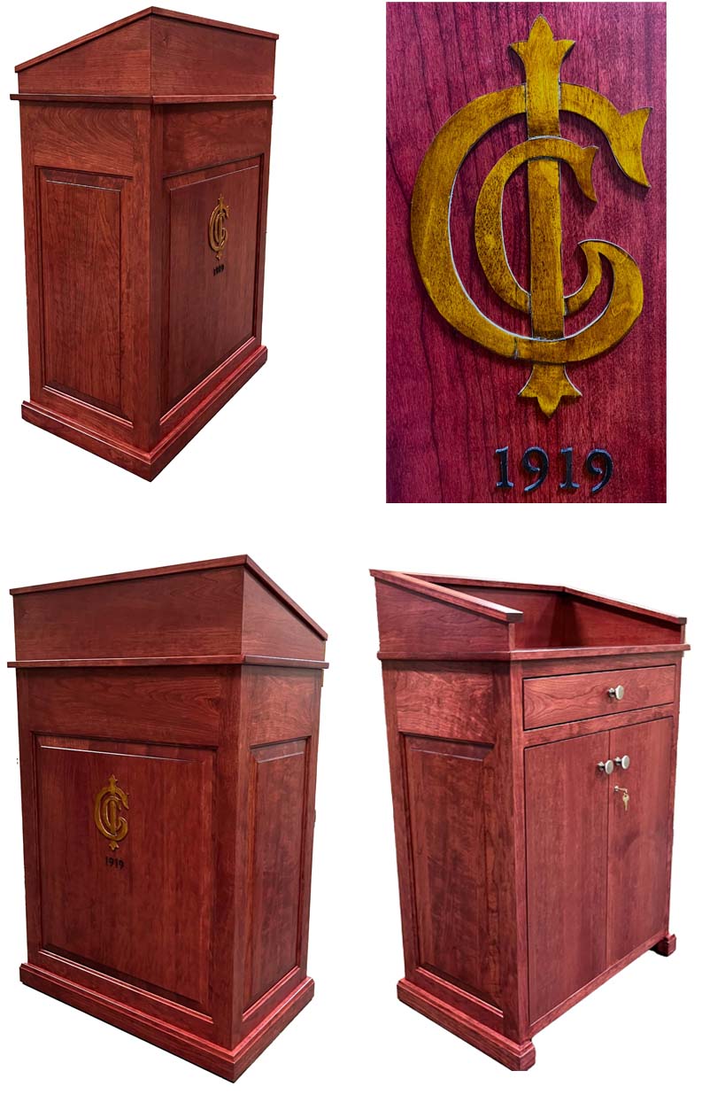 amish woodworking new yorker podium image