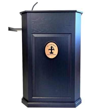 amish woodworking podium 5 image