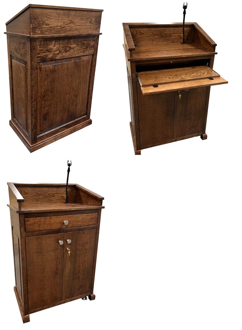 amish woodworking new yorker podium image