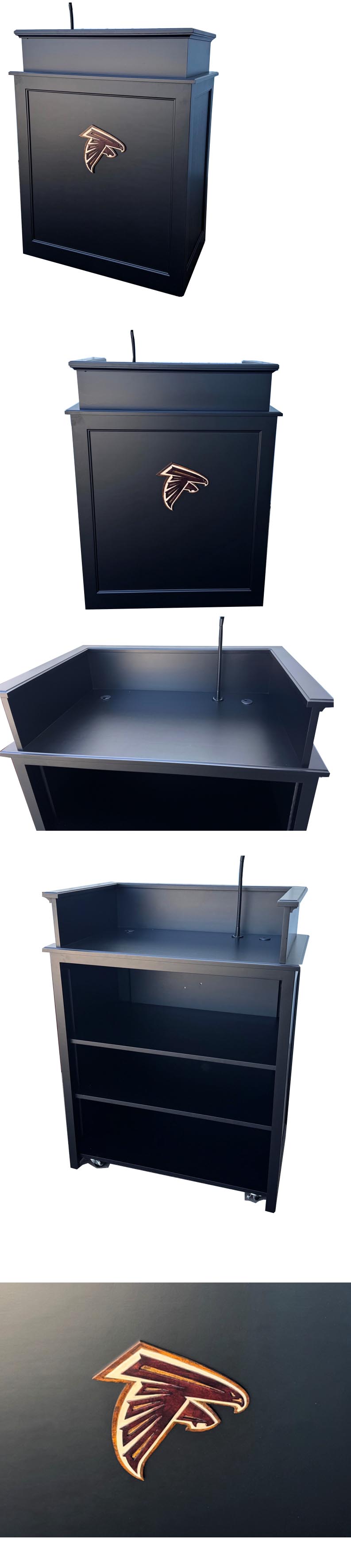 amish woodworking wood podium image